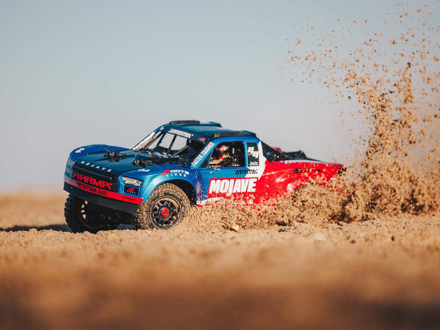 Arrma 1/8 MOJAVE 4S 4X4 BLX DT (with Centre Diff) RTR Blue - Image 21