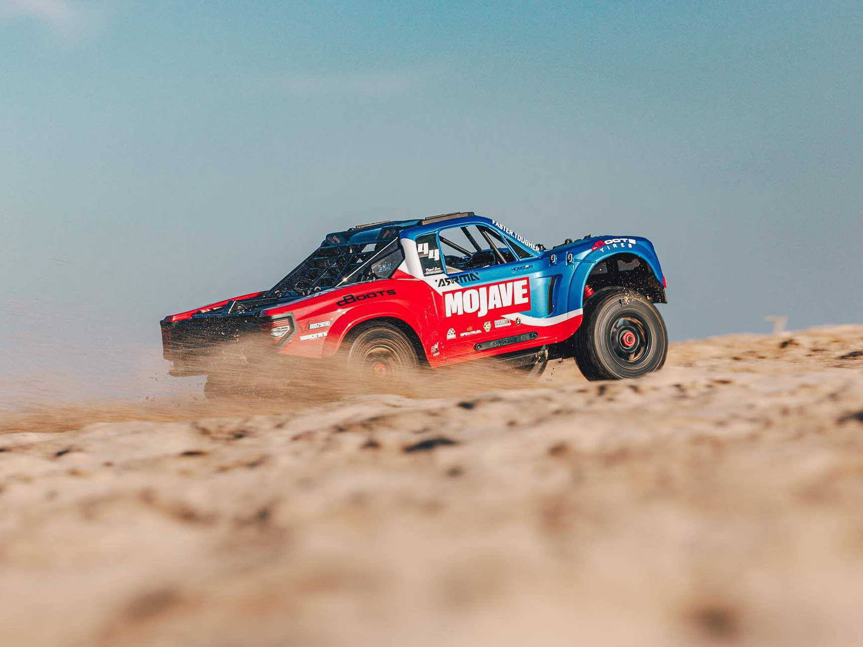 Arrma 1/8 MOJAVE 4S 4X4 BLX DT (with Centre Diff) RTR Blue - Image 23