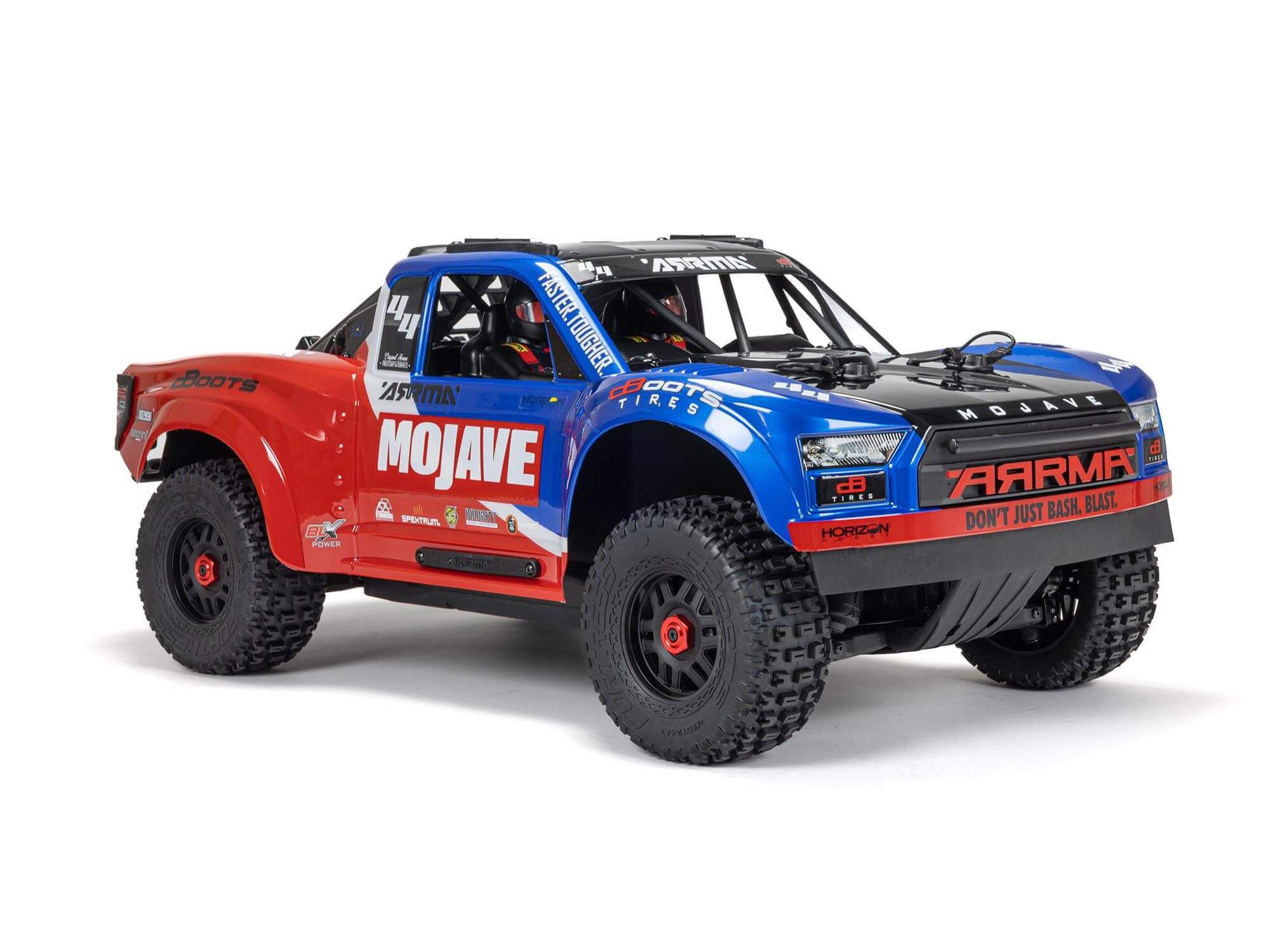 Arrma 1/8 MOJAVE 4S 4X4 BLX DT (with Centre Diff) RTR Blue - Image 4