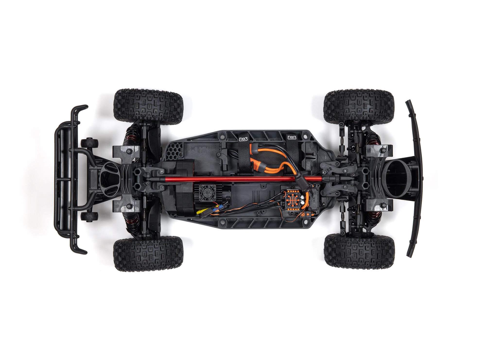 Arrma 1/8 MOJAVE 4S 4X4 BLX DT (with Centre Diff) RTR Blue - Image 10