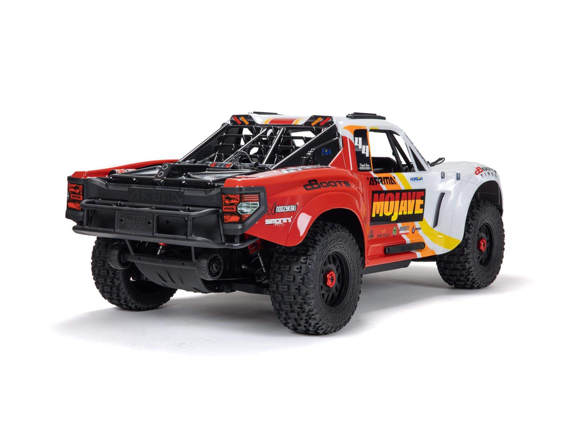 Arrma 1/8 MOJAVE 4S 4X4 BLX DT (with Centre Diff) RTR White - Image 2