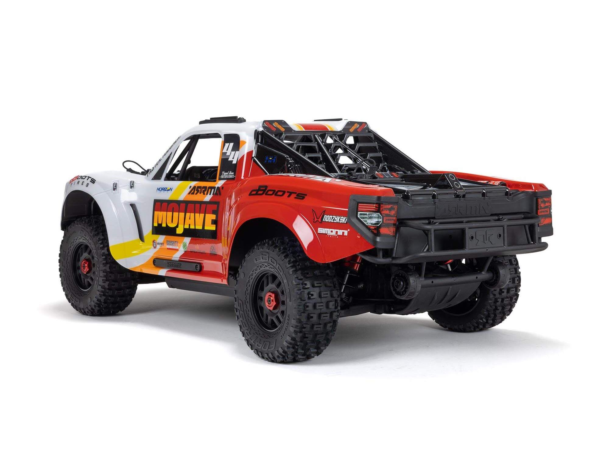 Arrma 1/8 MOJAVE 4S 4X4 BLX DT (with Centre Diff) RTR White - Image 4