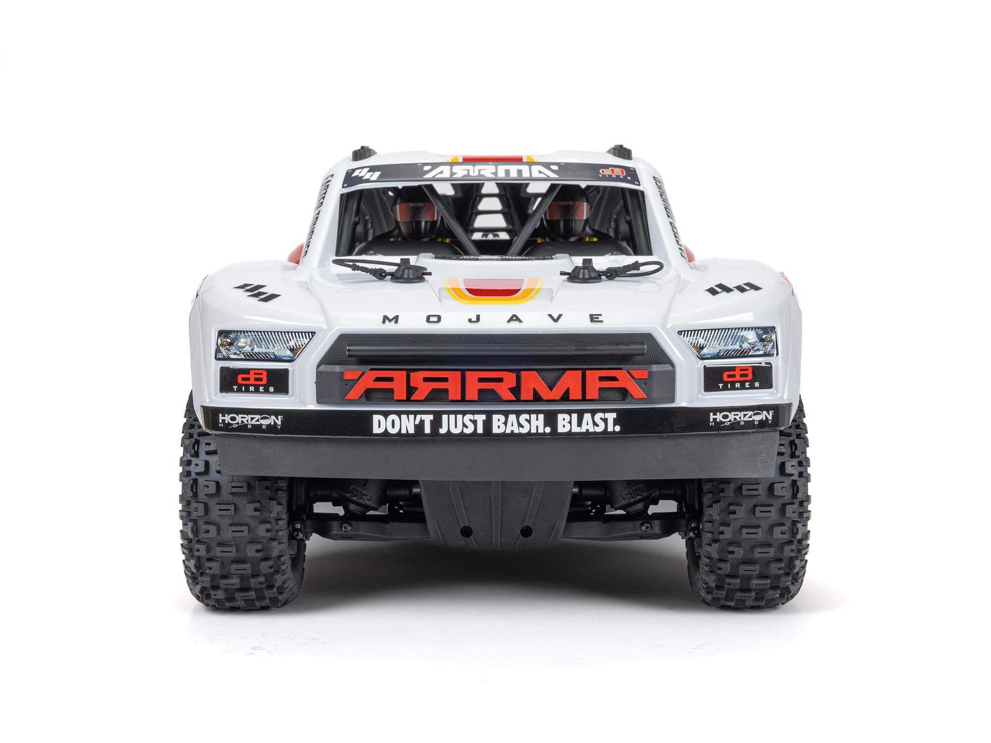Arrma 1/8 MOJAVE 4S 4X4 BLX DT (with Centre Diff) RTR White - Image 6