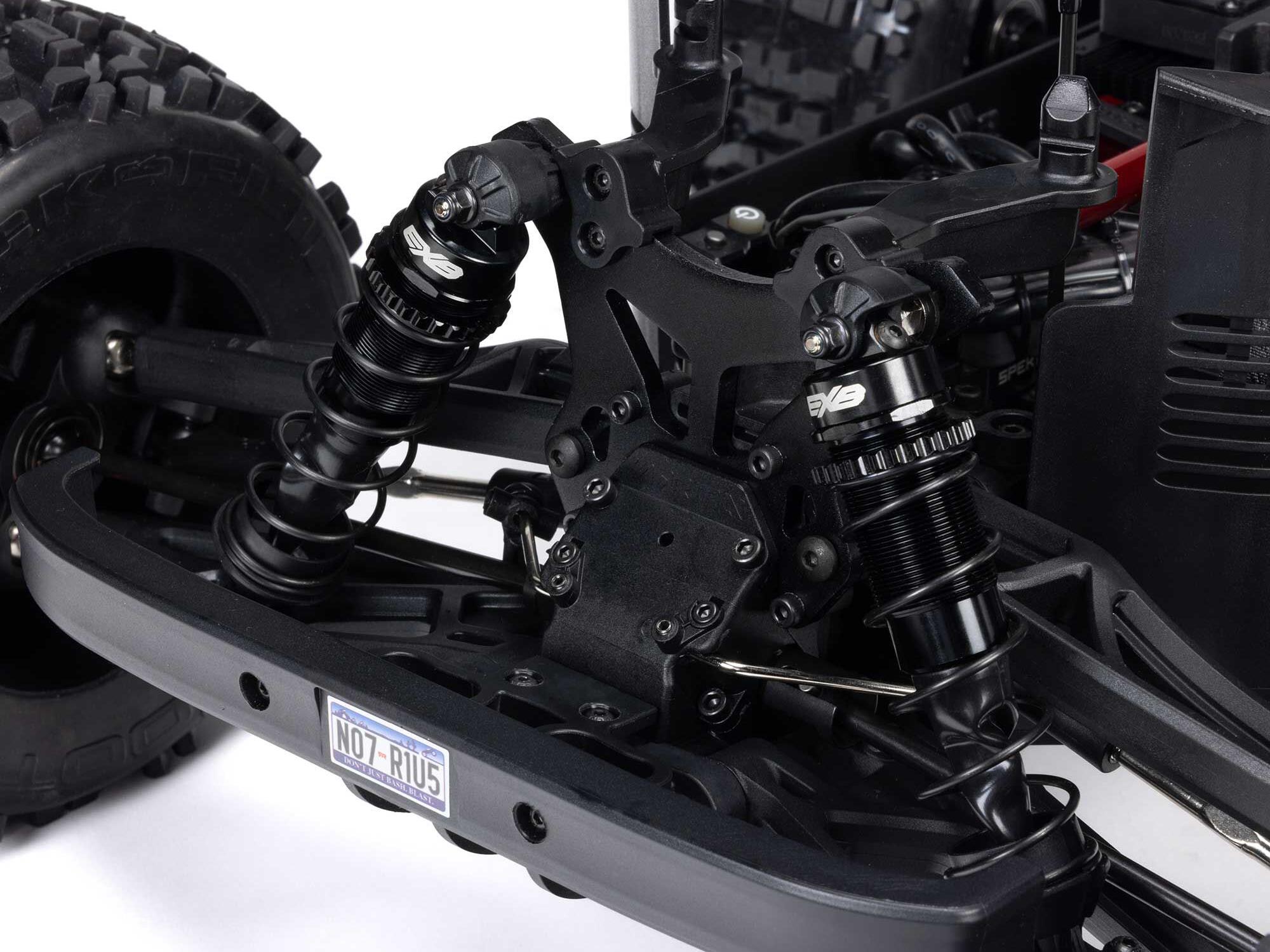 Arrma 1/8 NOTORIOUS 6S V6 4X4 BLX Stunt Truck RTR Black - Image 13