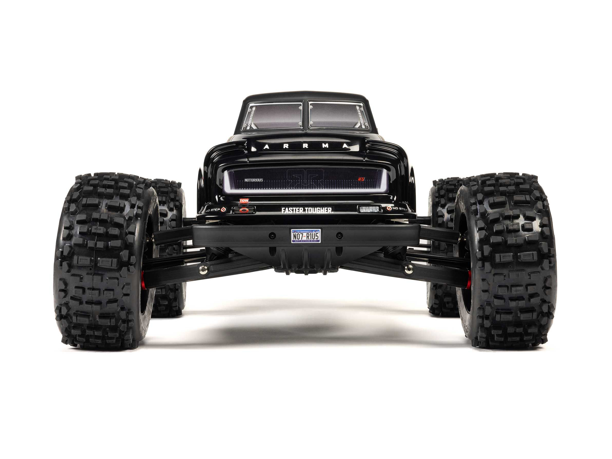 Arrma 1/8 NOTORIOUS 6S V6 4X4 BLX Stunt Truck RTR Black - Image 3