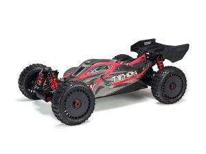 Arrma 1/8 Painted Body with Decals, Black/Red: TYPHON 6S