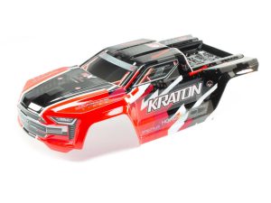 Arrma 1/8 Painted Body with Decals, Red: KRATON 6S BLX