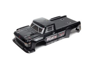Arrma 1/8  Painted Decaled Trimmed Body, Black : Outcast 6S BLX