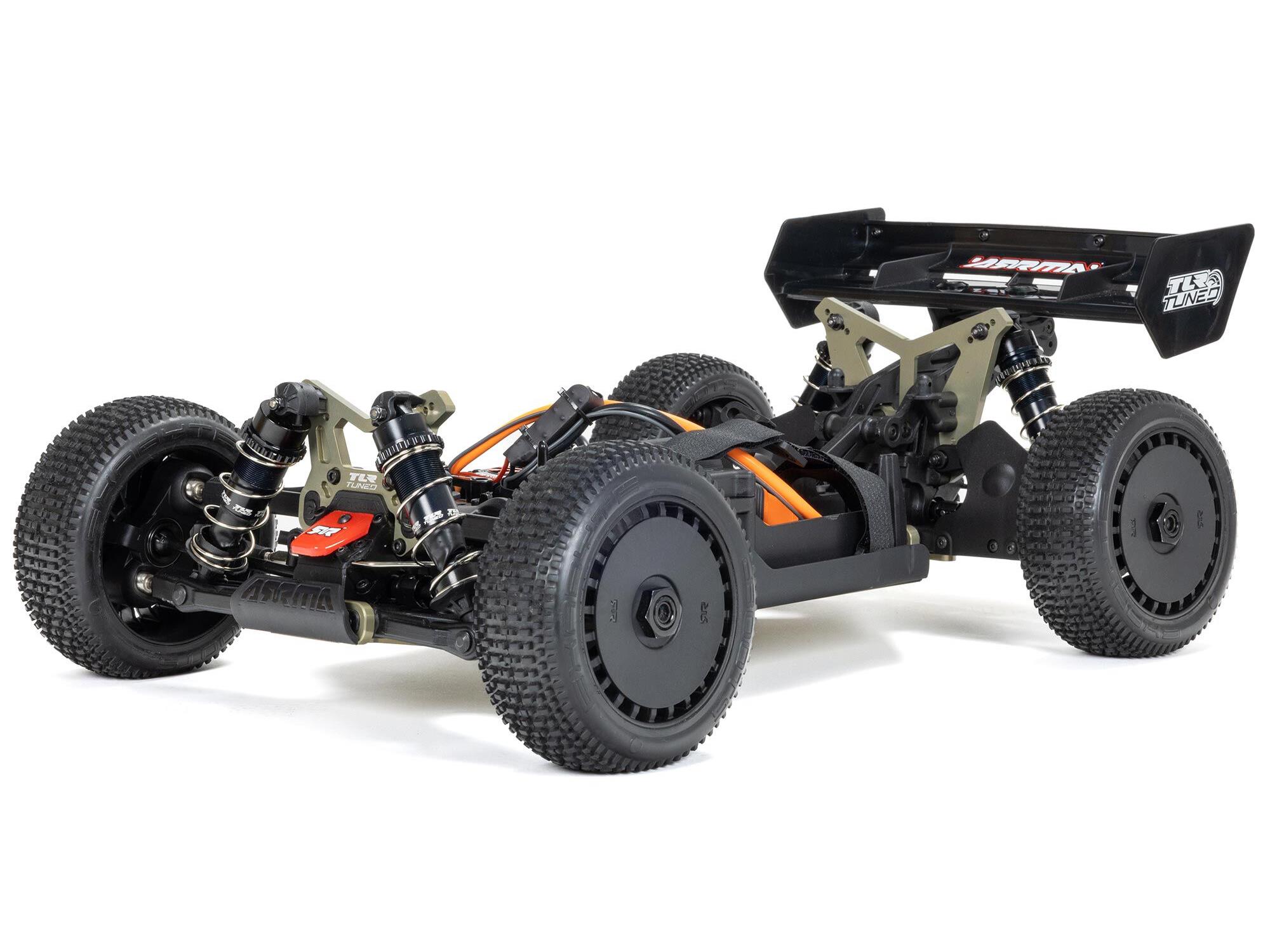 Arrma 1/8 TLR TUNED TYPHON 6S 4X4 BLX Buggy RTR Red/Blue - Image 15