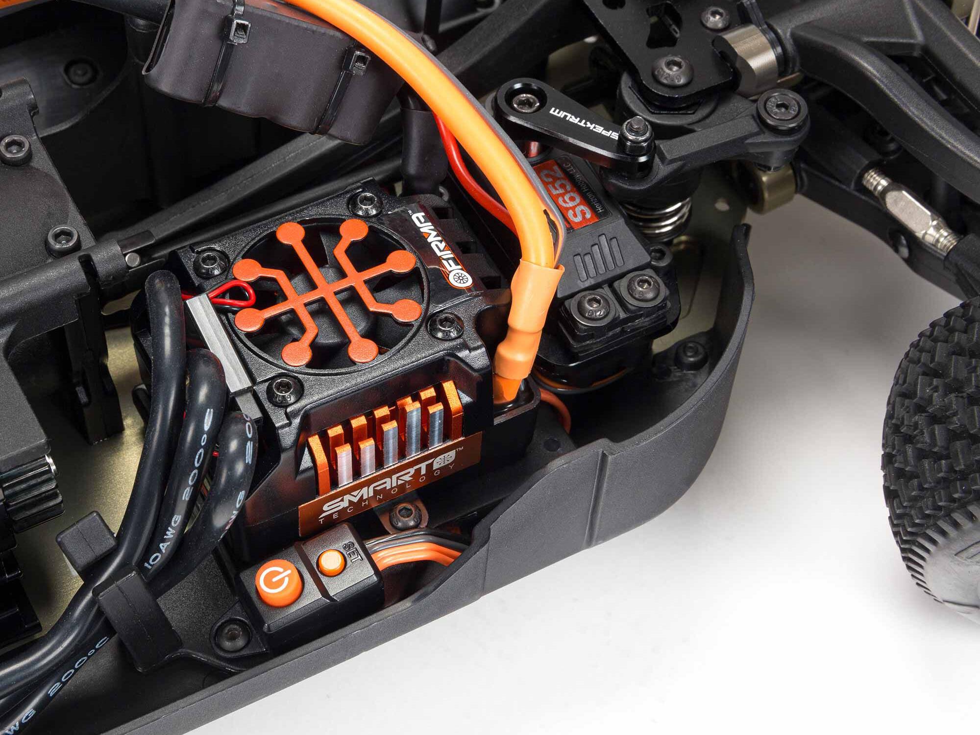 Arrma 1/8 TLR TUNED TYPHON 6S 4X4 BLX Buggy RTR Red/Blue - Image 19