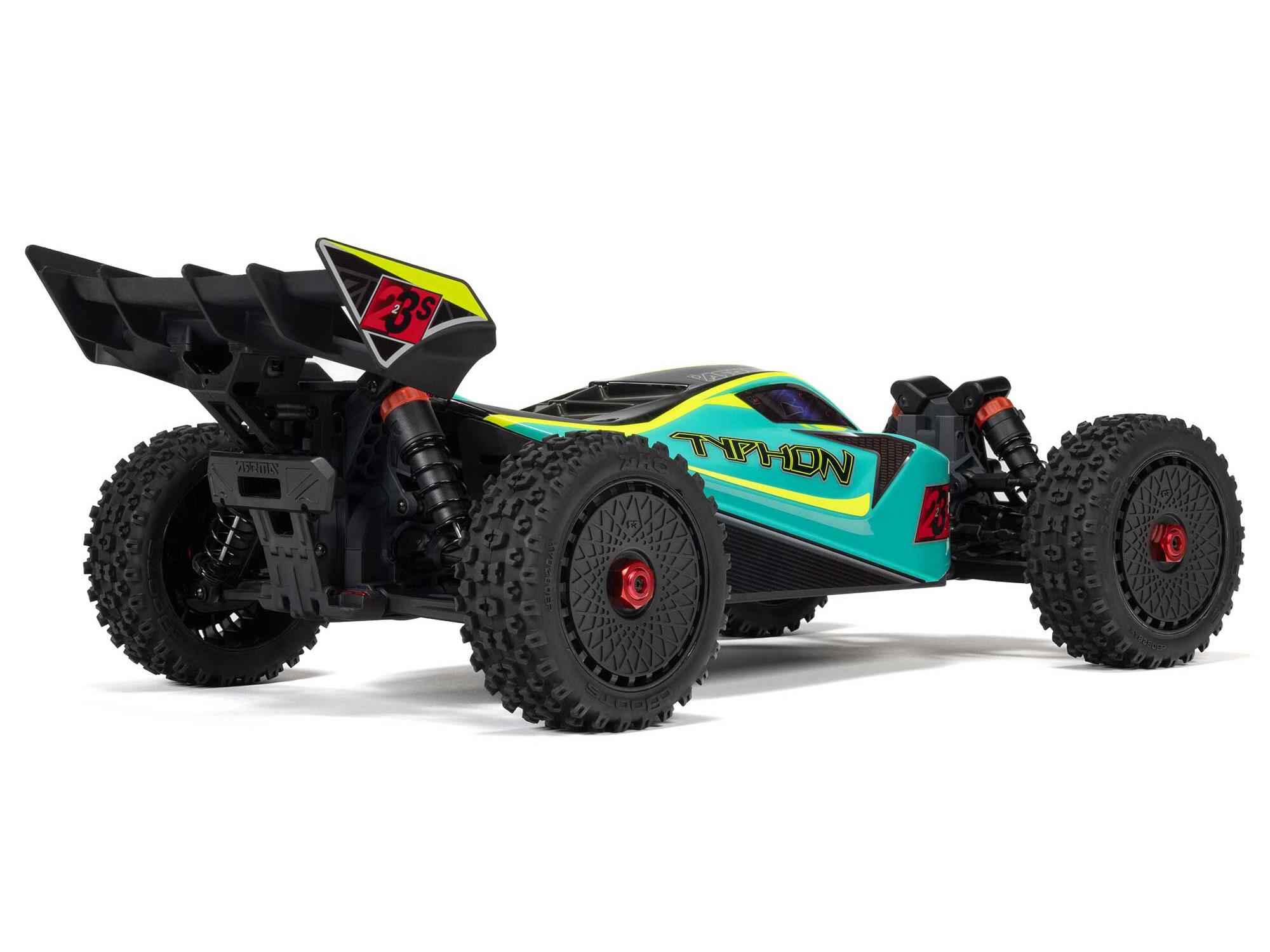 Arrma 1/8 TYPHON 223S BLX 4X4 Buggy RTR with DSC Green - Image 2