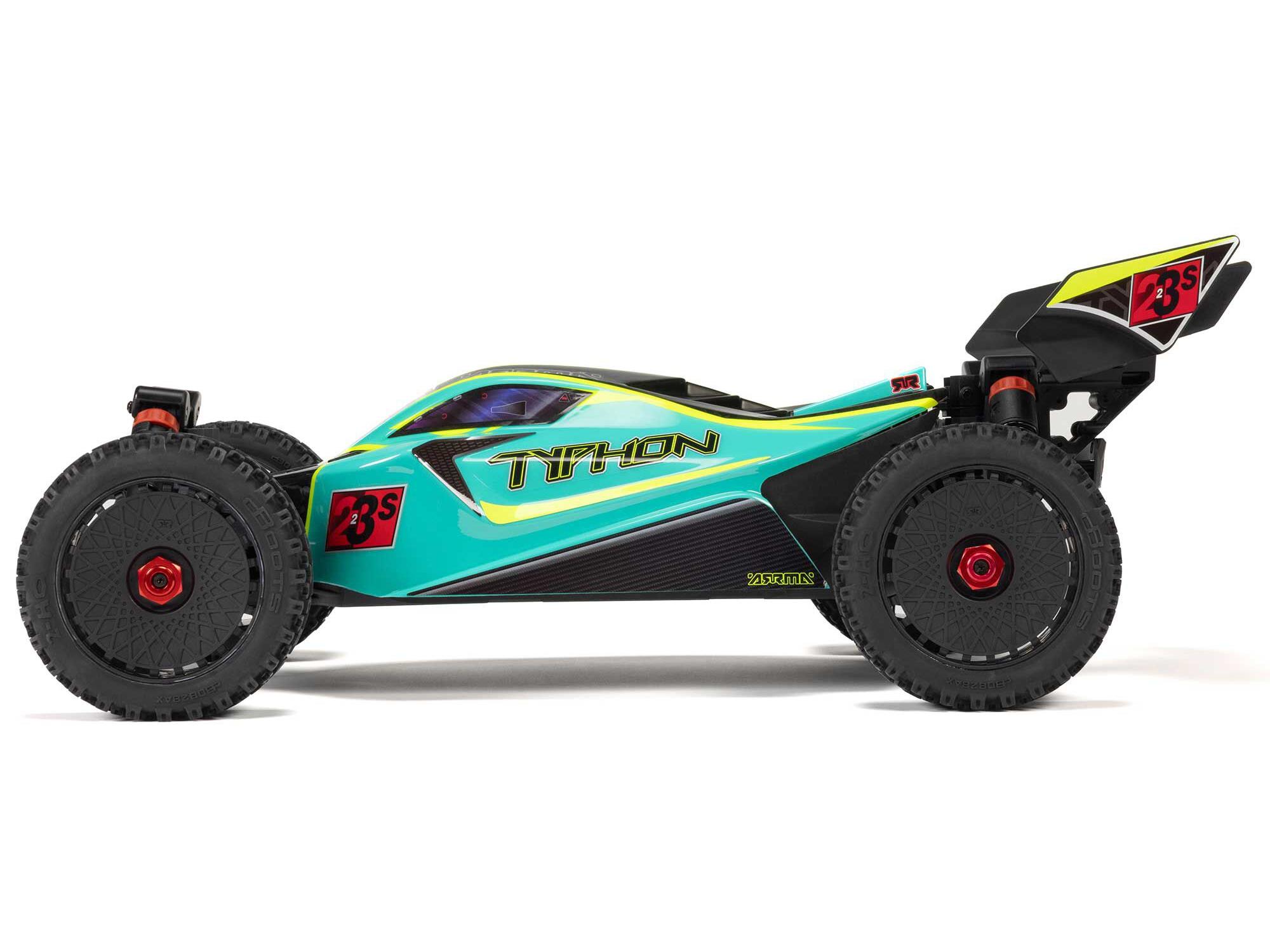 Arrma 1/8 TYPHON 223S BLX 4X4 Buggy RTR with DSC Green - Image 5