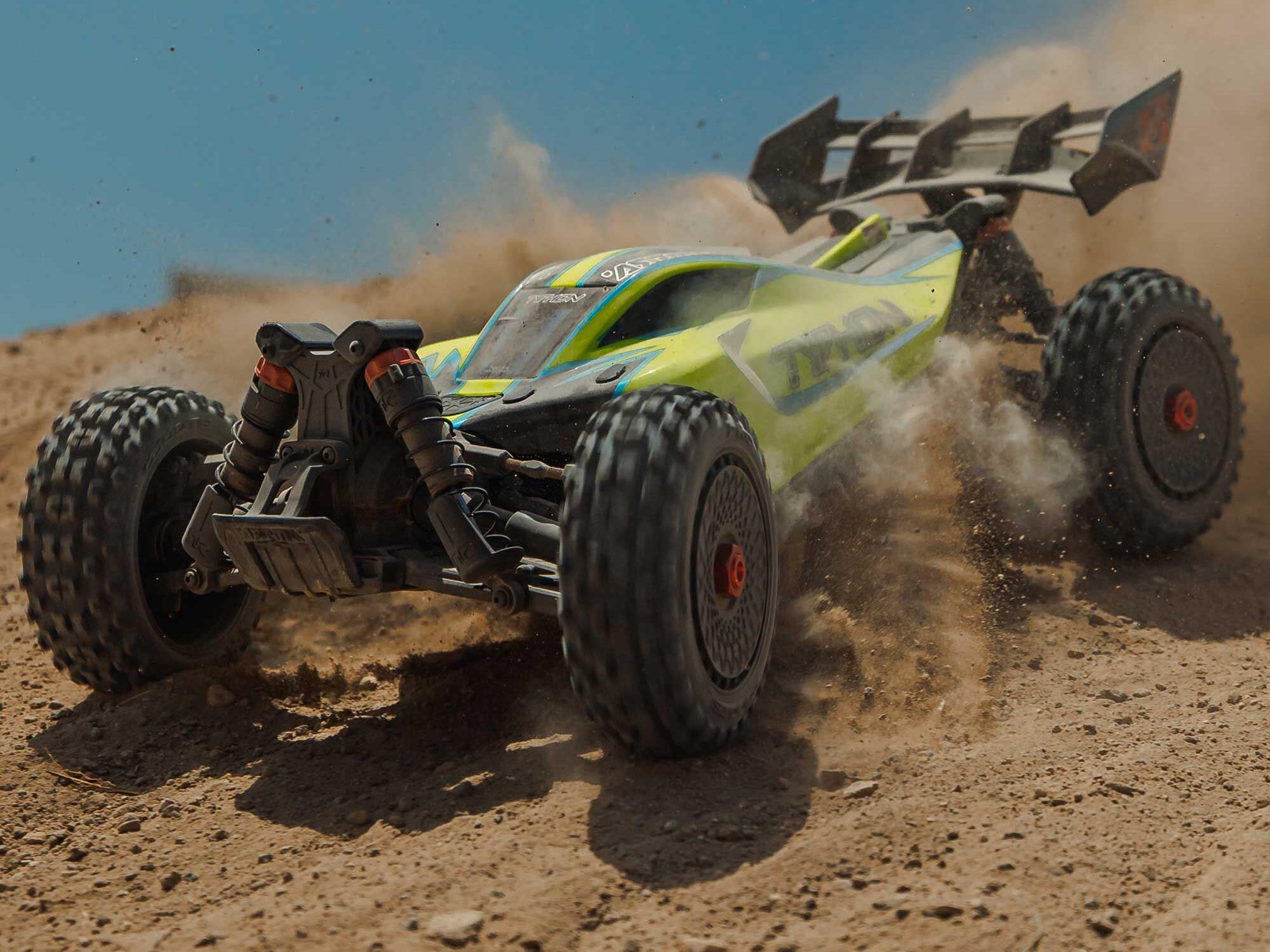 Arrma 1/8 TYPHON 223S BLX 4X4 Buggy RTR with DSC Yellow - Image 12