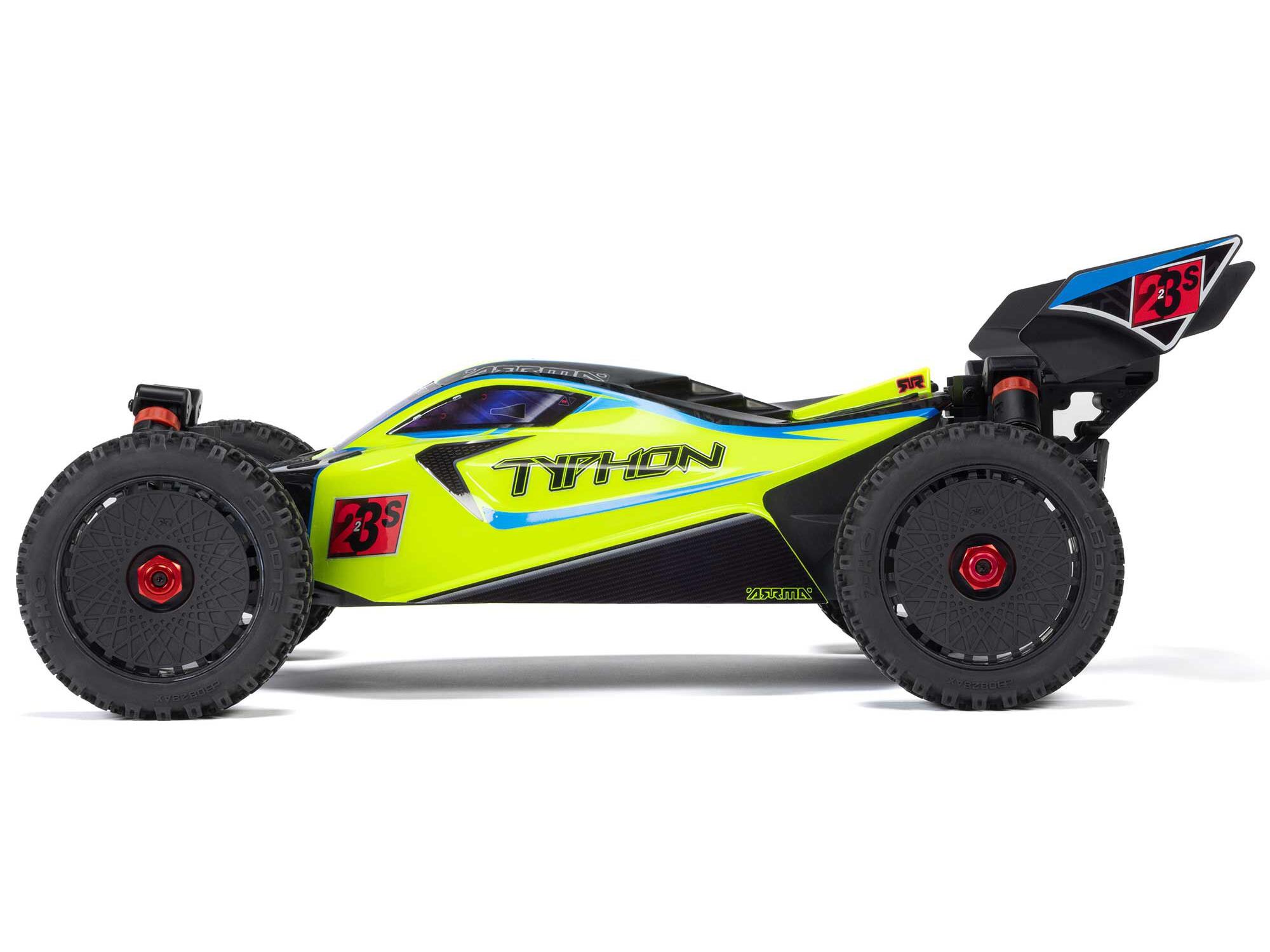 Arrma 1/8 TYPHON 223S BLX 4X4 Buggy RTR with DSC Yellow - Image 5