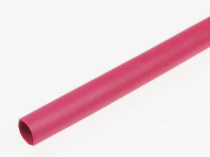 Dubro 1/8in Heat Shrink Tubing Red (4 pcs per package)