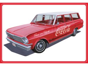 AMT 1963 Chevy II Nova Wagon w/Crates Coke
