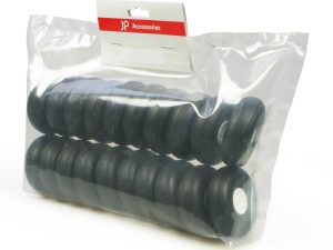 JP 2 3/4in - (69mm) White Wheels (20 pcs)