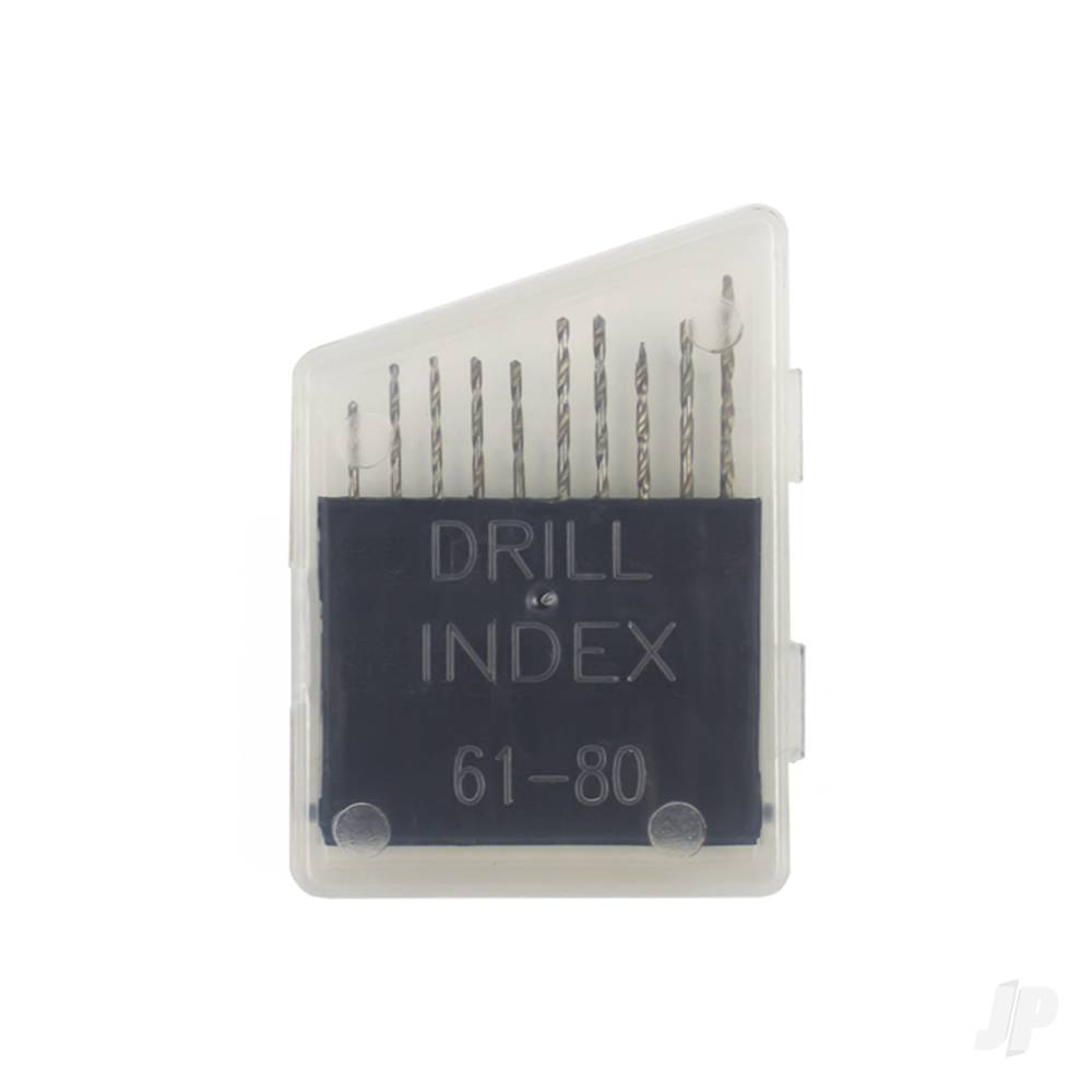 Excel 20 Piece Drill Metal Case #61 to #80 (Carded)