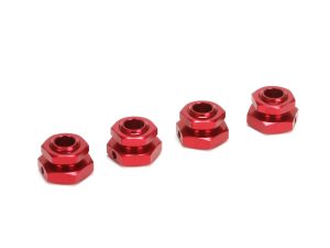 Losi 20mm Wheel Hex Set, Red: XXL/2