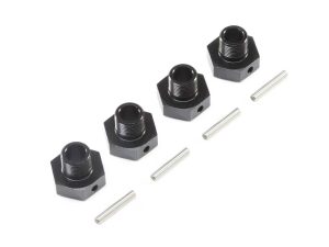 Losi 20mm Wheel Hexes and Pins Black (4): Super Baja Rey