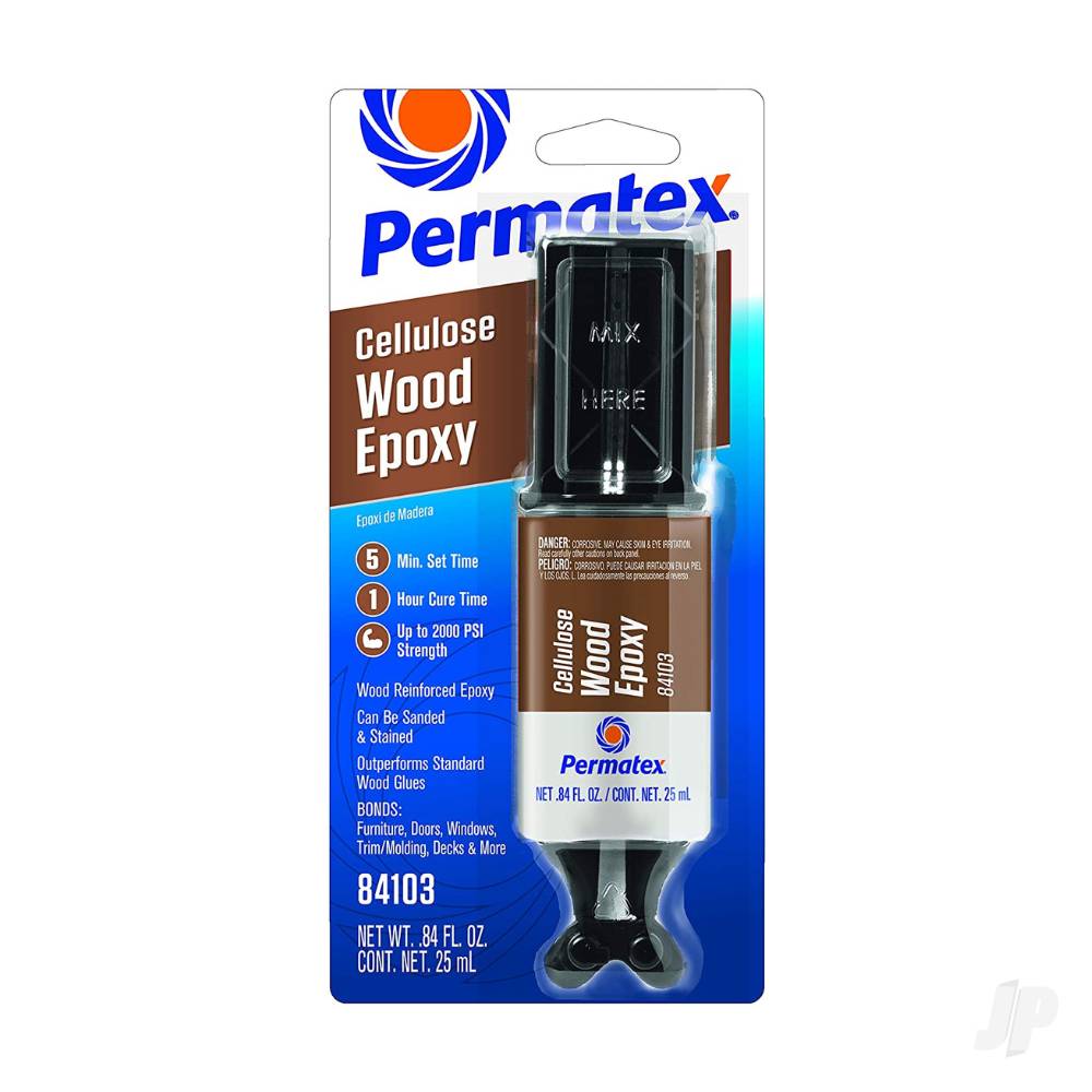 Devcon 25ml Cellulose Wood Epoxy (Syringe, Carded)