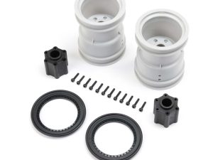 Losi 2.6" Wheel with Beadlock Ring, Black (2): LMT 2.0