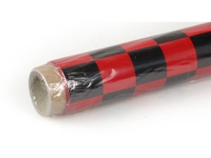 Oracover 2m ORACOVER Fun-3 Medium Chequered, Ferrari Red + Black (60cm width)