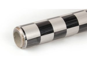 Oracover 2m ORACOVER Fun-3 Medium Chequered, Pearlescent White + Black (60cm width)