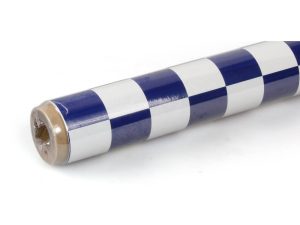 Oracover 2m ORACOVER Fun-3 Medium Chequered, White + Dark Blue (60cm width)