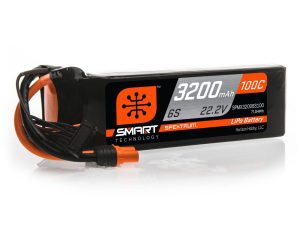 Spektrum 3200mAh 6S 22.2V 100C Smart LiPo Battery; IC5