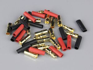 Radient 3.5mm Gold Connector Pairs including Heat Shrink (10 pcs)