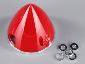 JP 38mm Red Spinner (with Aluminium Back Plate)