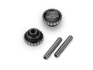 JConcepts 4-40 Future Thumb Nut w/ Set Screw 2pc - Black