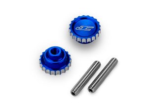 JConcepts 4-40 Future Thumb Nut w/ Set Screw 2pc - Blue