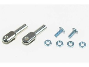 Dubro 4-40 Steel Solder Rod Ends (2 pcs per package)