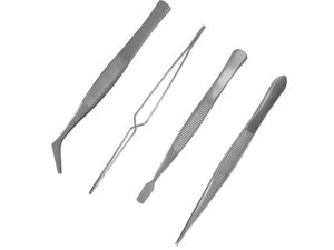Modelcraft 4-Piece Stainless Steel Tweezers Set (PTW5000)