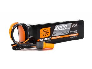 Spektrum 4000mAh 6S 22.2V Smart LiPo Battery 30C; IC5