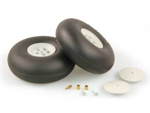 Dubro 4.5in Diameter Big Wheels (1 pair per card)