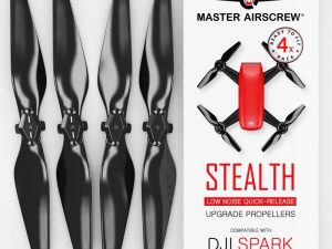 Master Airscrew 4.7x2.9 DJI Spark STEALTH Upgrade Propeller Set, 4x Black