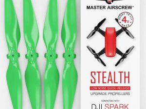 Master Airscrew 4.7x2.9 DJI Spark STEALTH Upgrade Propeller Set, 4x Green