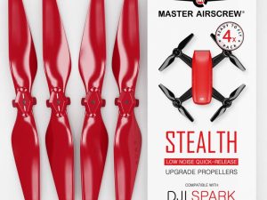 Master Airscrew 4.7x2.9 DJI Spark STEALTH Upgrade Propeller Set, 4x Red