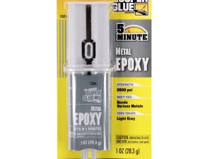 Super Glue 5 Minute Quick Setting Metal Epoxy (1oz, 28.3g)