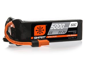 Spektrum 5000mAh 6S 22.2V 50C Smart LiPo Battery; IC5