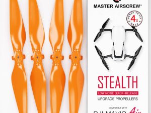 Master Airscrew 5.3x3.3 DJI Mavic Air STEALTH Upgrade Propeller Set x4 Orange
