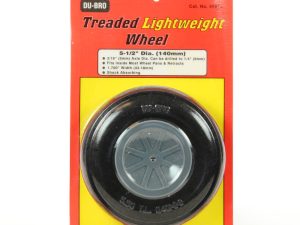 Dubro 5.5in Diameter Treaded Lightweight Wheel (1 per card)