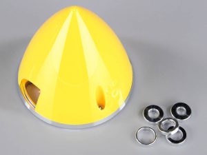 JP 57mm Yellow Spinner (with Aluminium Back Plate)