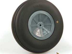 Dubro 5in Diameter Large Scale Treaded Wheel (1 each per card)