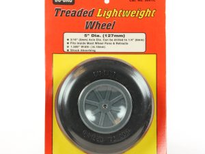 Dubro 5in Diameter Treaded Lightweight Wheel (1 per card)