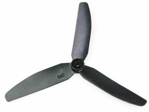 GWS 5x3 Slow Fly Propeller 3-Blade Black Opposite Rotation