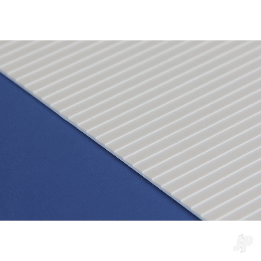 Evergreen 150 × 300mm (6 × 12in) Clapboard Siding Sheet 1.0mm (.040in) Thick 2.0mm (.080in) Spacing (1 per pack)